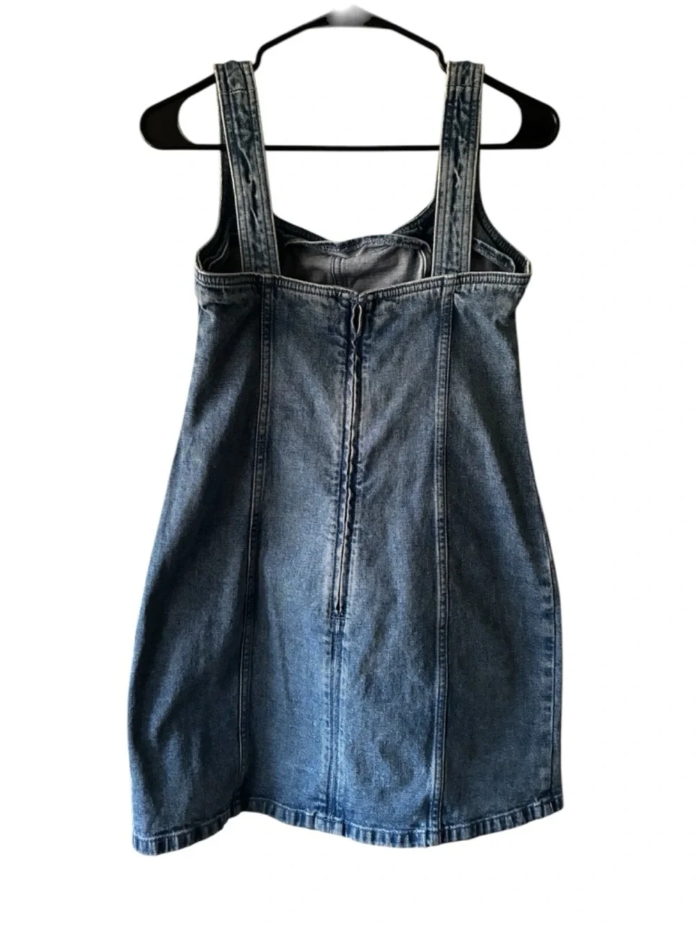 Abercrombie & Fitch Blue Denim Mini Dress SM - Picture 2 of 4